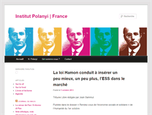 Tablet Screenshot of institutpolanyi.fr